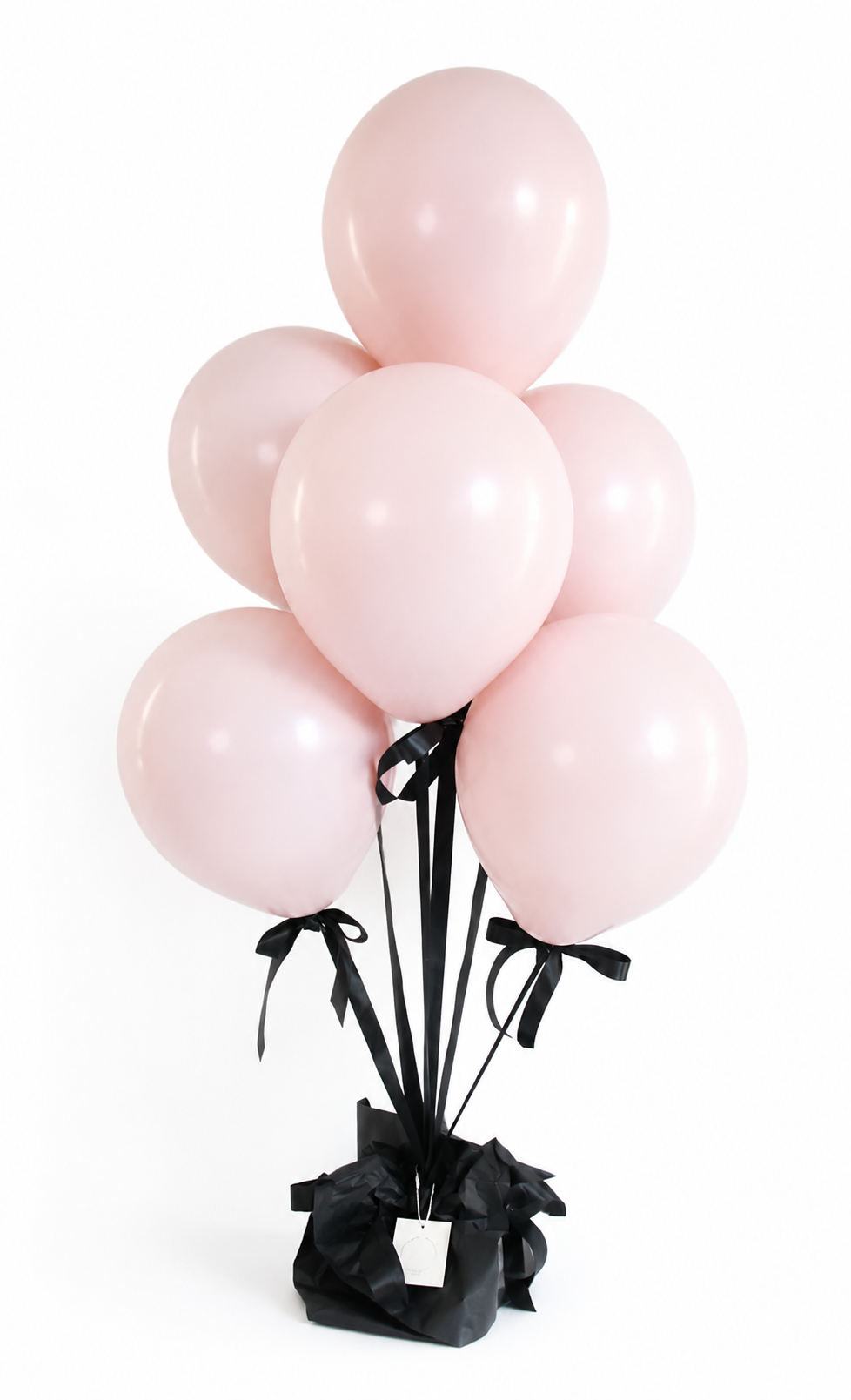 Blush and Bow Balloon Bouquet