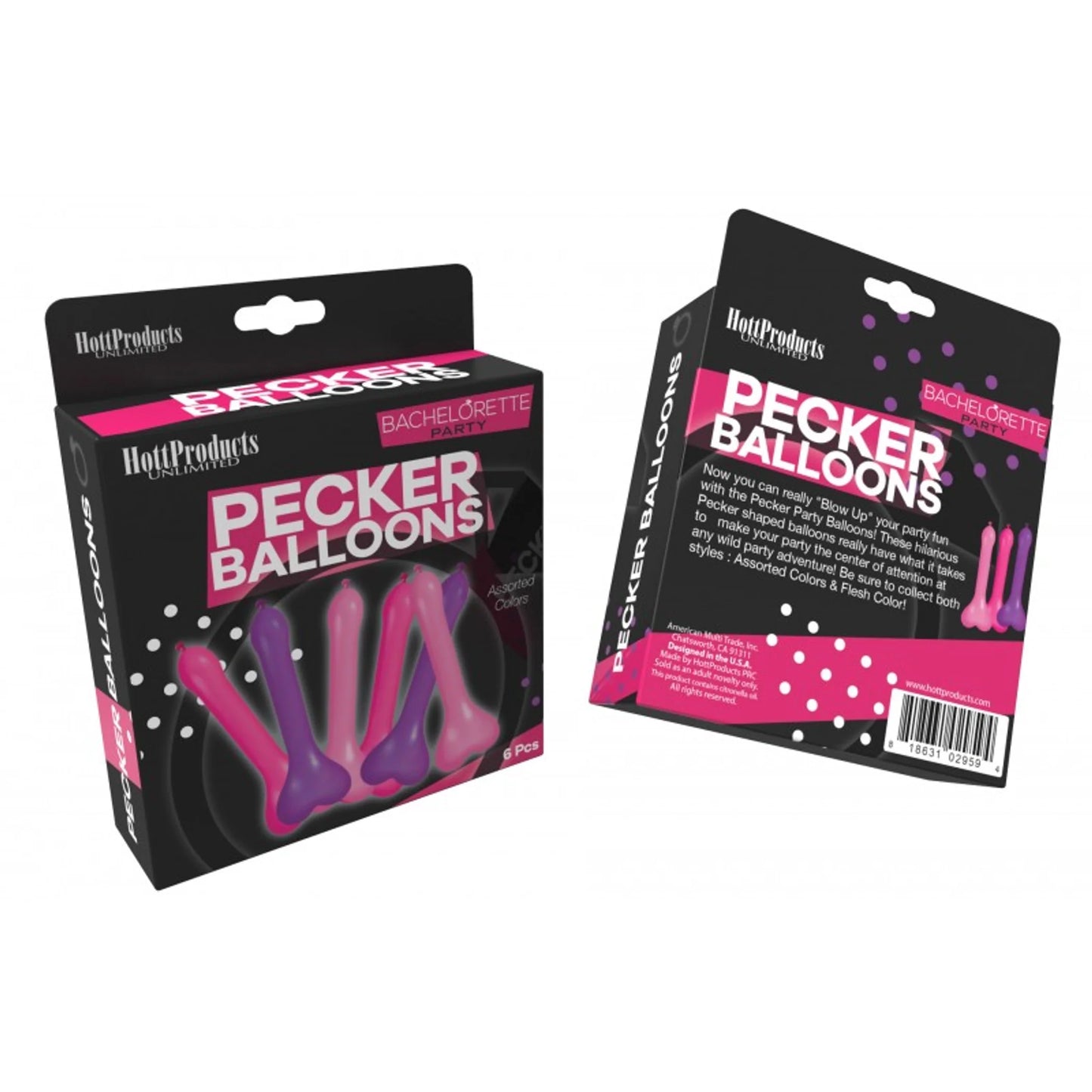 TD PECKER Assorted 6pcs Box of Thick Metallic Party Balloons for Mother's Day Graduation Chinese New Year Back to School Events