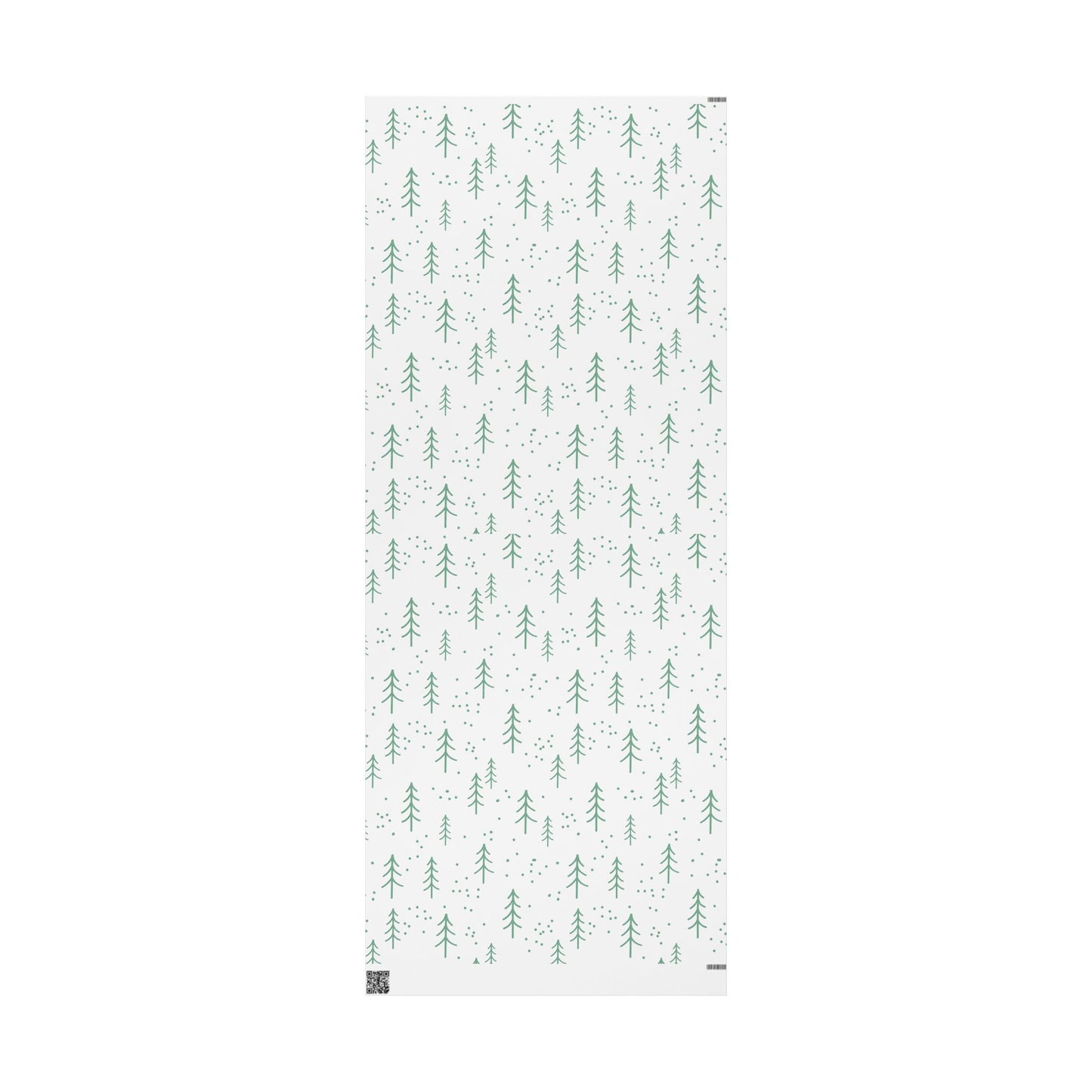 Mint Christmas Tree Wrapping Paper Roll – Minimal Floral Gift Wrap
