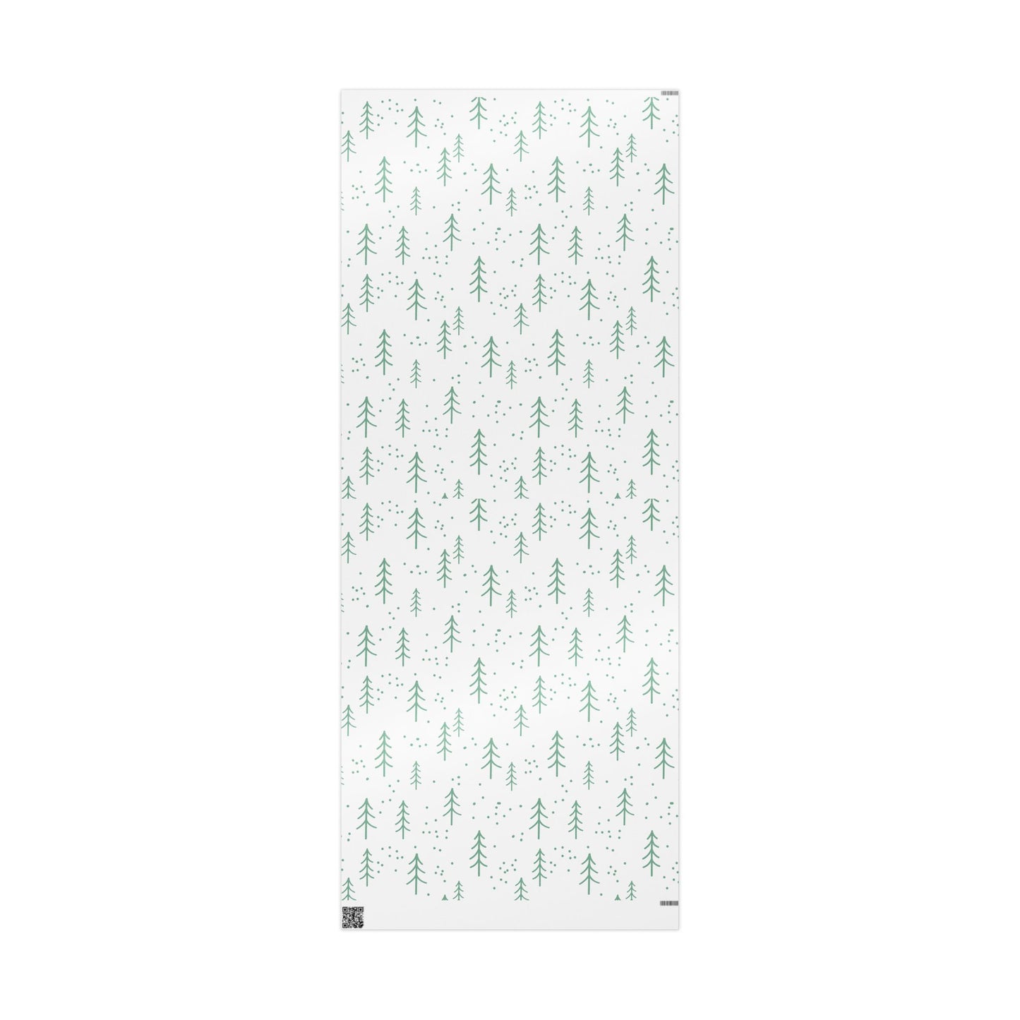 Mint Christmas Tree Wrapping Paper Roll – Minimal Floral Gift Wrap