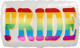 Pride Banner Foil Balloon 28"
