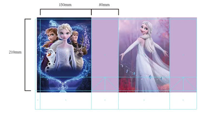 16Pcs Princess Party Favors Bags Birthday Party Supplies Animation Goodie Paper Bags Candy Bags Party Gift Bags for Girls Birthdays Baby Shower School Classroom Rewards Prizes