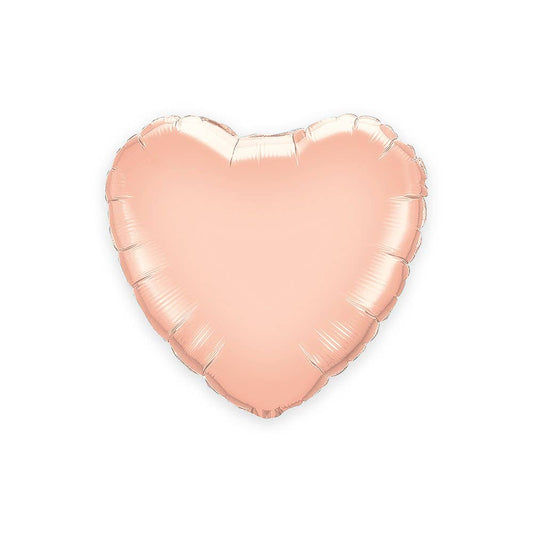 Mylar Foil Helium Balloon Decoration - 18" Rose Gold Heart