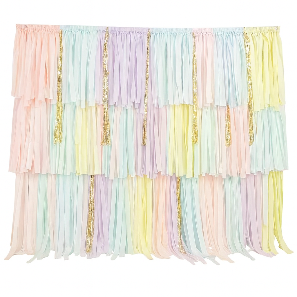 Pastel Fringe Wall