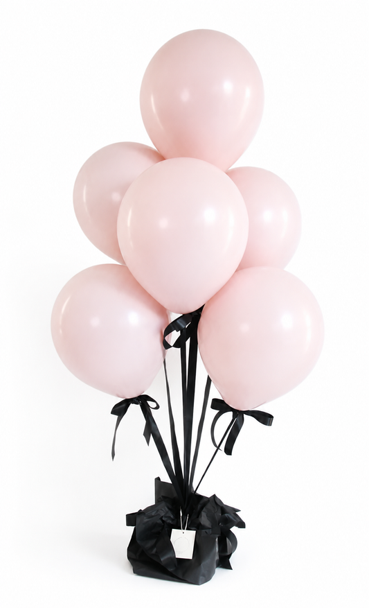 Blush and Bow Balloon Bouquet