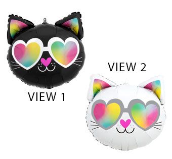Cool Kitty Foil Balloon 18"