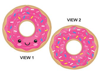 Donut Shape Foil Balloon 27"