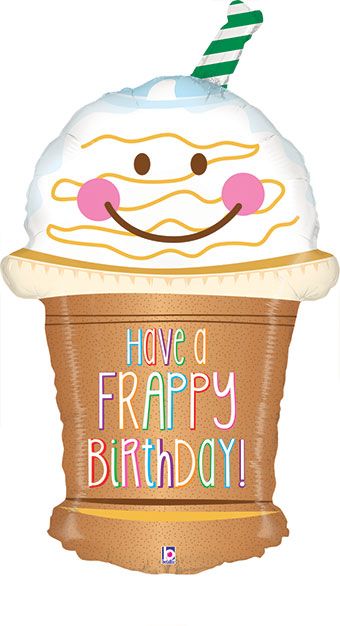 Frappy Birthday Foil Balloon 32"