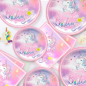 Unicorn Birthday Party Supplies,116pcs