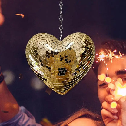 Heart Shape Disco Ball Reflective Glass