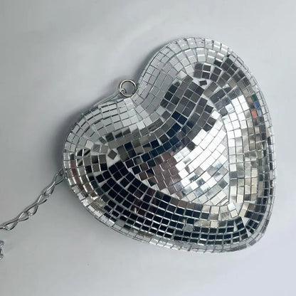 Heart Shape Disco Ball Reflective Glass