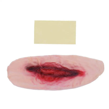 Halloween Wound Tatoos Temporary Tattoo Sticker Bloody Makeup Accessories Horror Simulated Throat Incision Scar Party Supplies