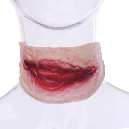 Halloween Wound Tatoos Temporary Tattoo Sticker Bloody Makeup Accessories Horror Simulated Throat Incision Scar Party Supplies