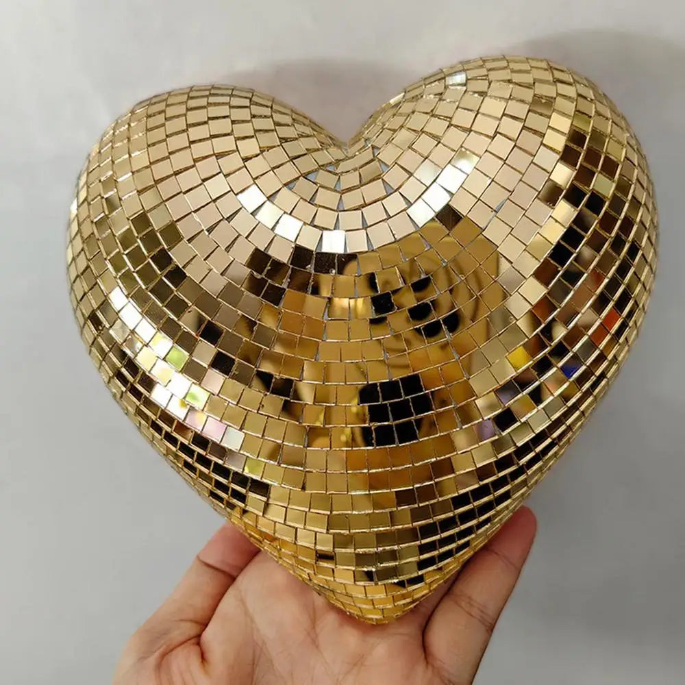 Heart Shape Disco Ball Reflective Glass