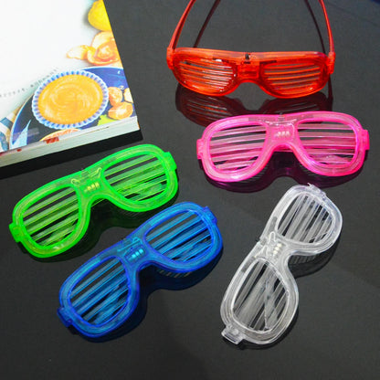 12/25 PCS LED Light Up Glasses Bulk 5 Colors Glow Glasses Glow in The Dark Party Supplies Neon Party Favors for Wedding Birthday