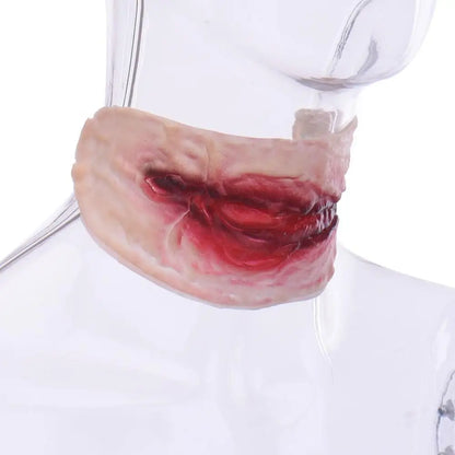 Halloween Wound Tatoos Temporary Tattoo Sticker Bloody Makeup Accessories Horror Simulated Throat Incision Scar Party Supplies