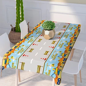 66pcs Construction Party Supplies Tableware Set-Construction Birthday Party Plates Cups Napkins Tablecloth Banner etc