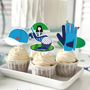 Golf Party Decoration,159PCS Sports Tableware Golf Plates and Napkins  Party Supplies Include Happy Birthday Banner Tablecloth