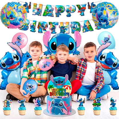 Cartoon Party Supplies,Cartoon Birthday Decorations&Cartoon and Angel Birthday Tableware Set - Cartoon Birthday Party Balloons Banner&Cartoon Party Plates Napkins Etc Cartoon Birthday Party Supplies