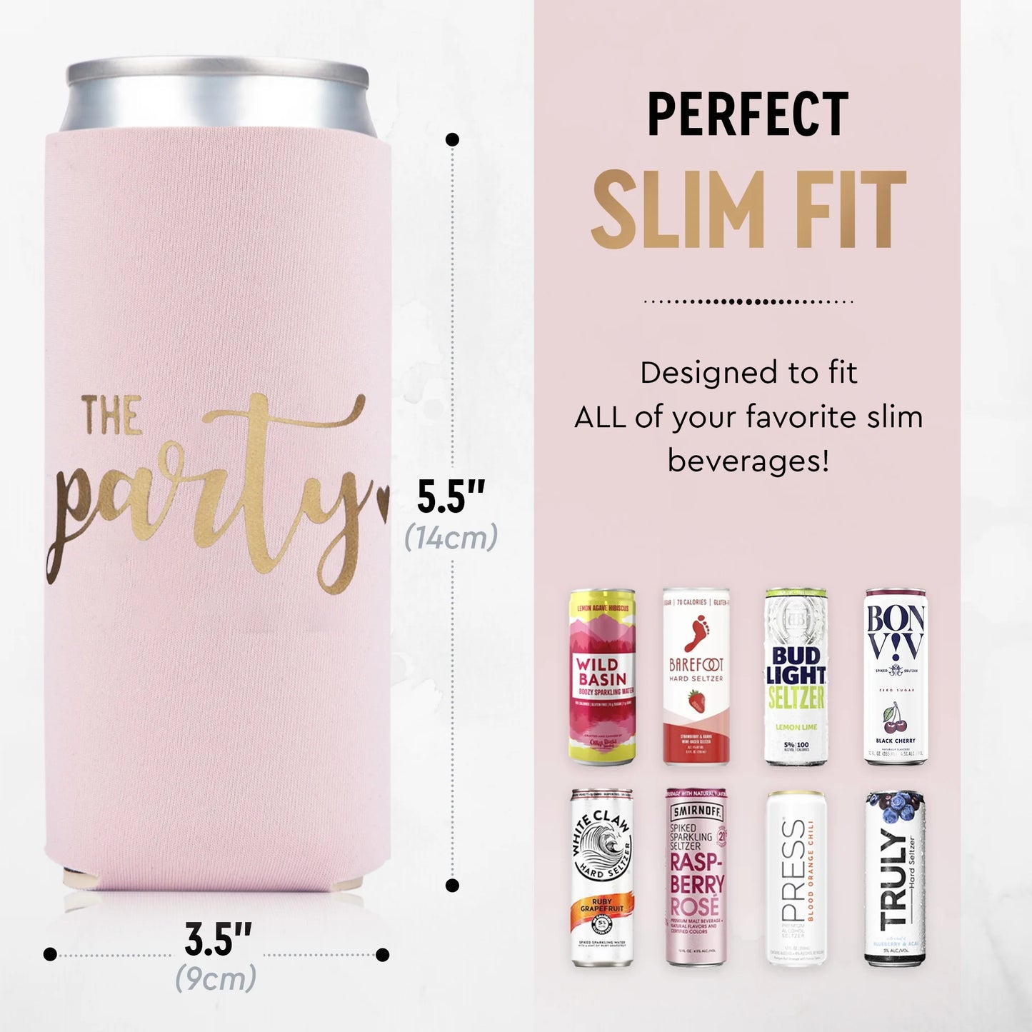 Prazoli Bachelorette Can Coolers, Bridal Party Gifts, Bridal Shower Party Favors, Slim, Wife of the Party, 12-Pack