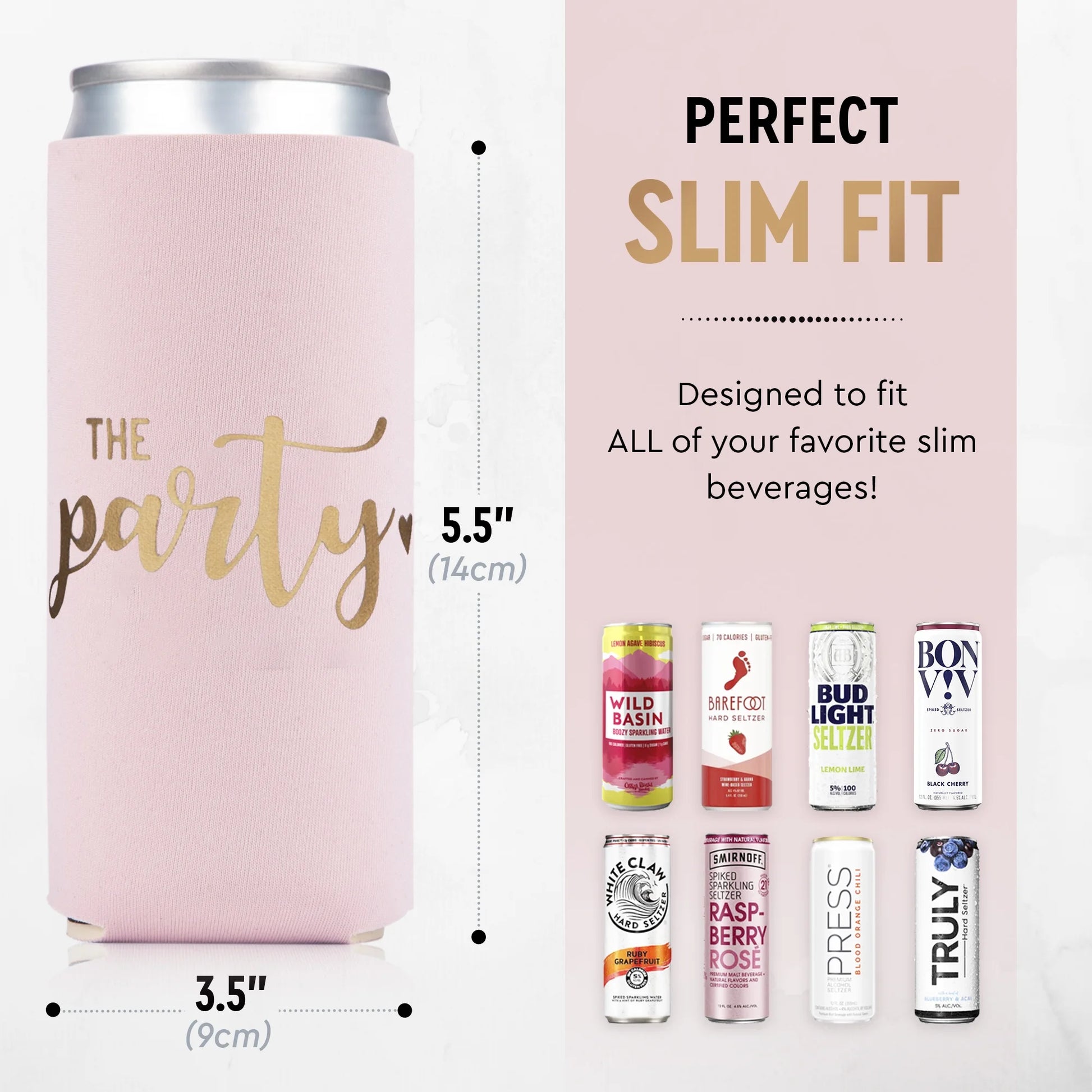 Prazoli Bachelorette Can Coolers, Bridal Party Gifts, Bridal Shower Party Favors, Slim, Wife of the Party, 12-Pack